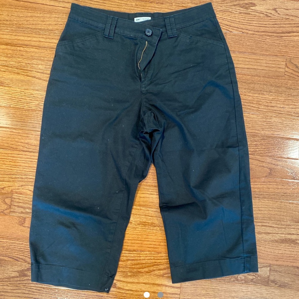 lee black capris